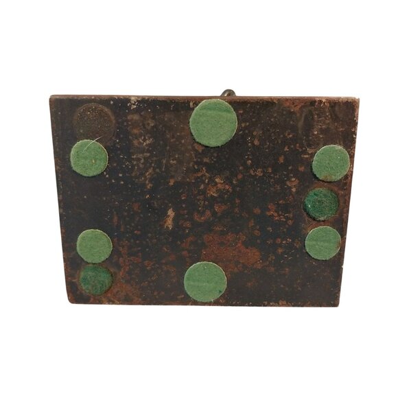 JOHN DUFFY Metal Art Sculpture SKIER Folk Art Brutalist Signed Rusty Chippy - Picture 7 of 8